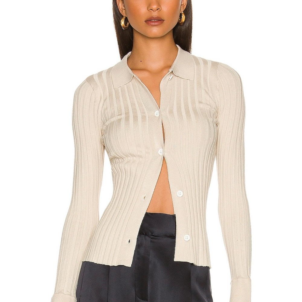 More To Come Brandy Button Front Sweater in Oatmeal